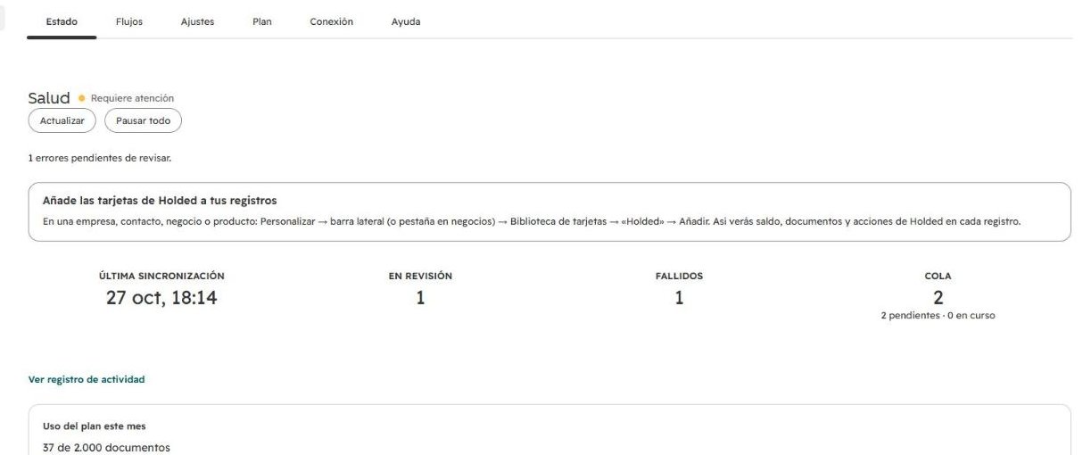 Status tab.